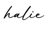 单词halie书写