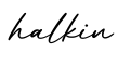 单词halkin书写
