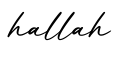 单词hallah书写