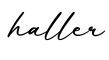 单词haller书写
