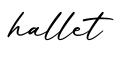 单词hallet书写