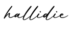 单词hallidie书写