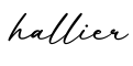 单词hallier书写