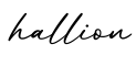 单词hallion书写