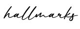 单词hallmarks书写