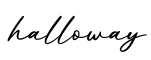 单词halloway书写