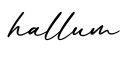 单词hallum书写
