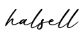 单词halsell书写