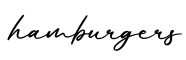 单词hamburgers书写