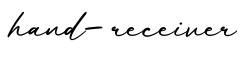 单词hand-receiver书写