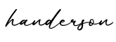 单词handerson书写