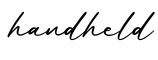 单词handheld书写