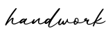 单词handwork书写