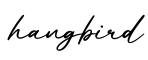 单词hangbird书写