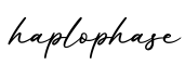 单词haplophase书写