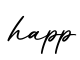 单词happ书写