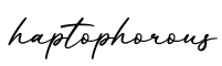 单词haptophorous书写
