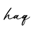单词haq书写