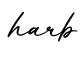 单词harb书写