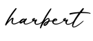 单词harbert书写