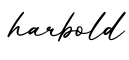 单词harbold书写