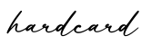 单词hardcard书写