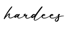 单词hardees书写