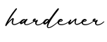 单词hardener书写