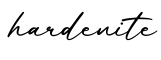 单词hardenite书写