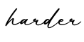 单词harder书写