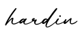 单词hardin书写