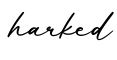 单词harked书写