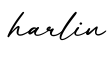 单词harlin书写
