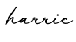 单词harrie书写