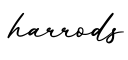 单词harrods书写