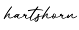 单词hartshorn书写