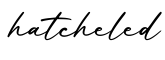 单词hatcheled书写