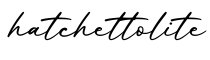 单词hatchettolite书写