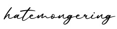 单词hatemongering书写