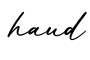 单词haud书写