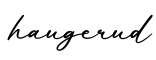 单词haugerud书写
