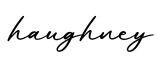 单词haughney书写