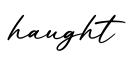 单词haught书写