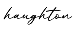 单词haughton书写