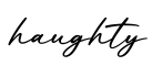 单词haughty书写