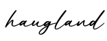单词haugland书写