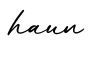 单词haun书写