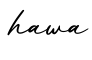 单词hawa书写