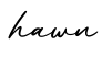 单词hawn书写