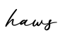 单词haws书写